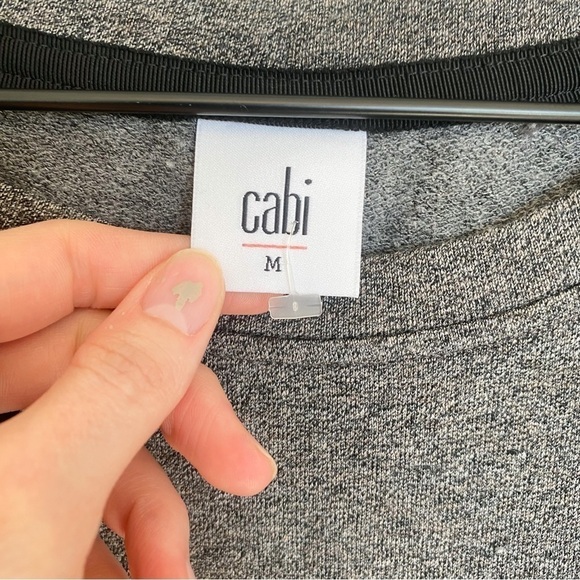 CABI Women's Knee Length Side Runched Put On Dress in Obsidian Gray Medium - Picture 5 of 12